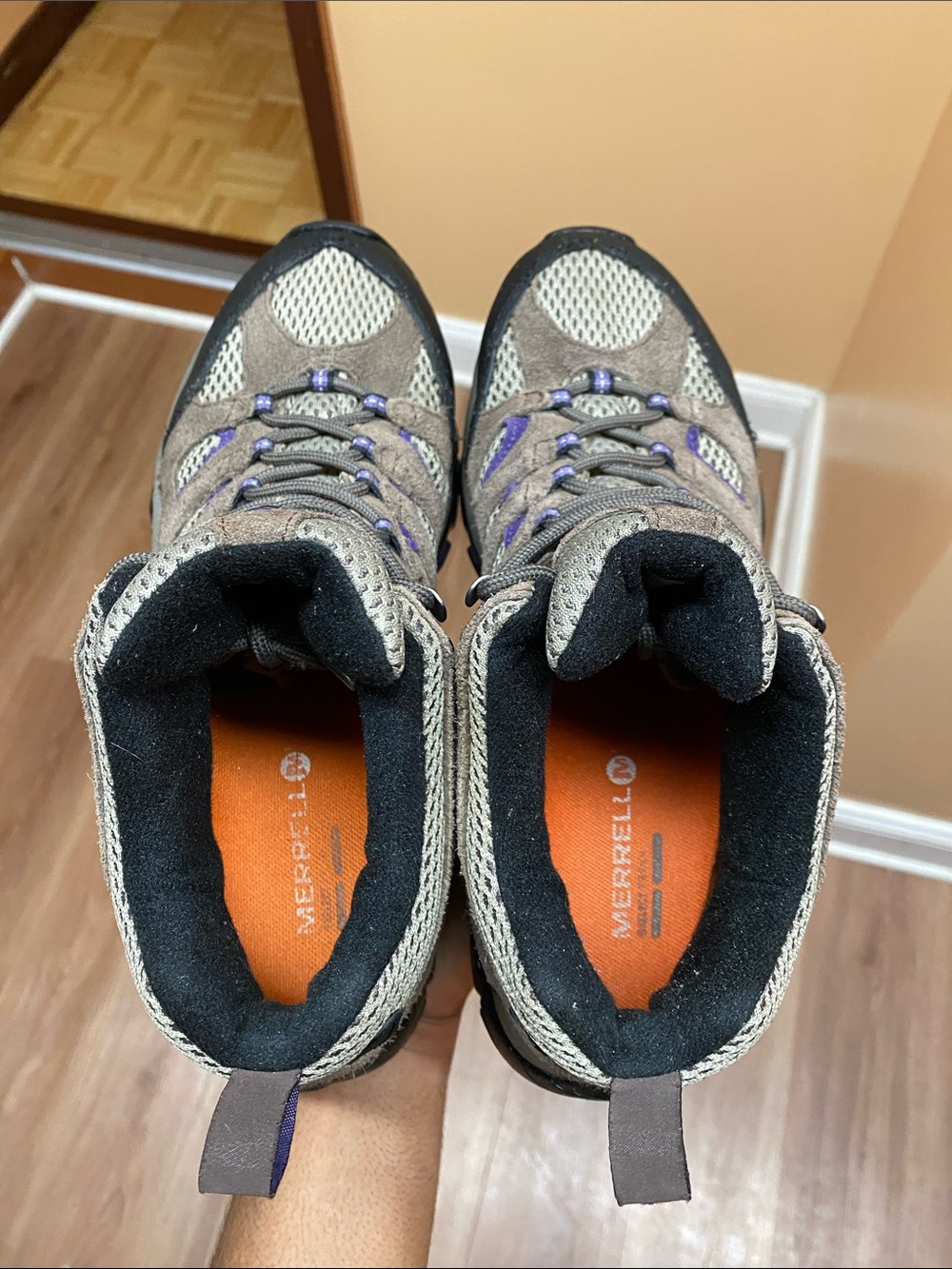 Merrell Moab 2 Mid Ventilator Women’s Hiking Boots “Bracken Purple” Size 9.5 - Picture 16 of 17